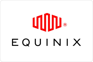 Equinix logo on a white background