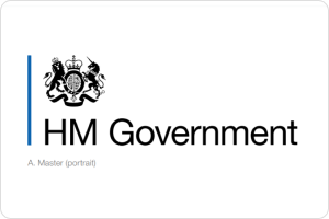 HM Government logo on a white background